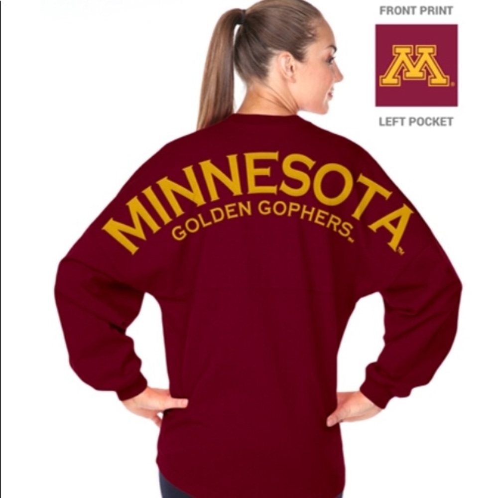 Long Tee Minnesota Golden Gophers Spirit Jersey